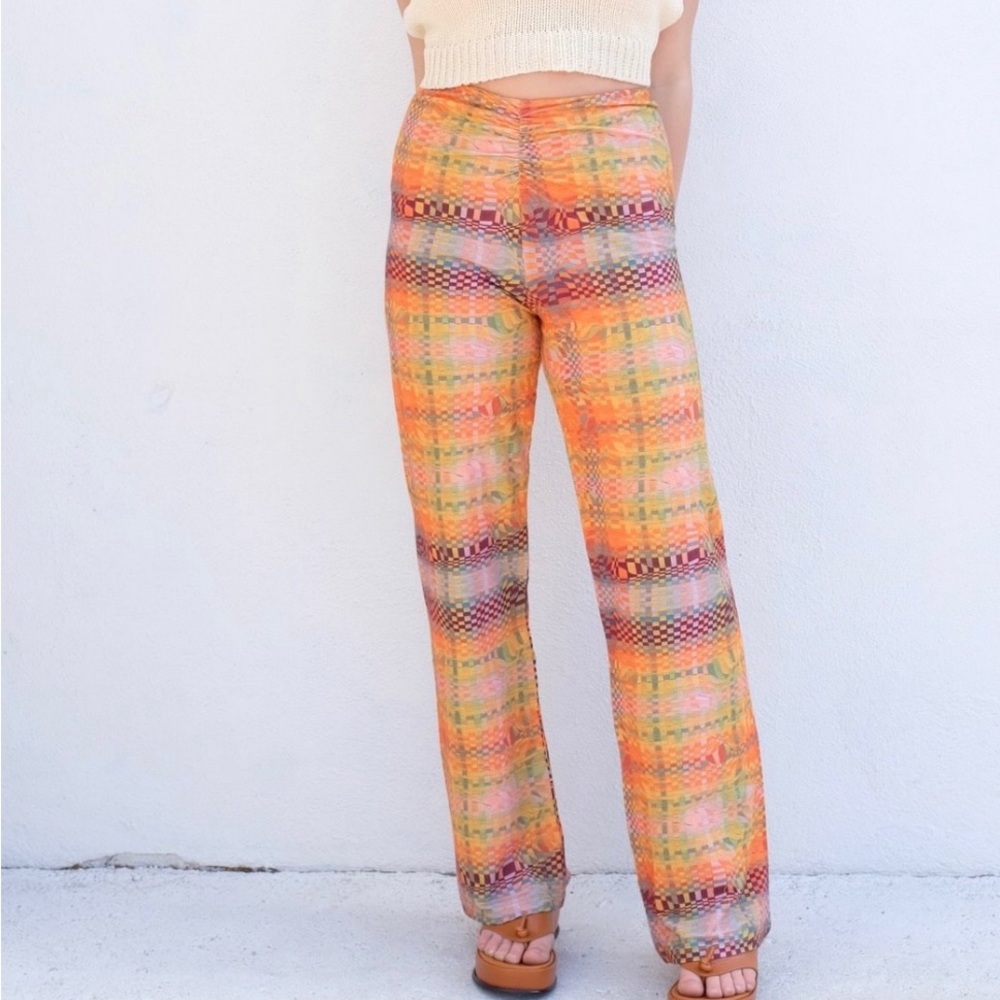 Paloma Wool Multicolor Plaid Track Pants
